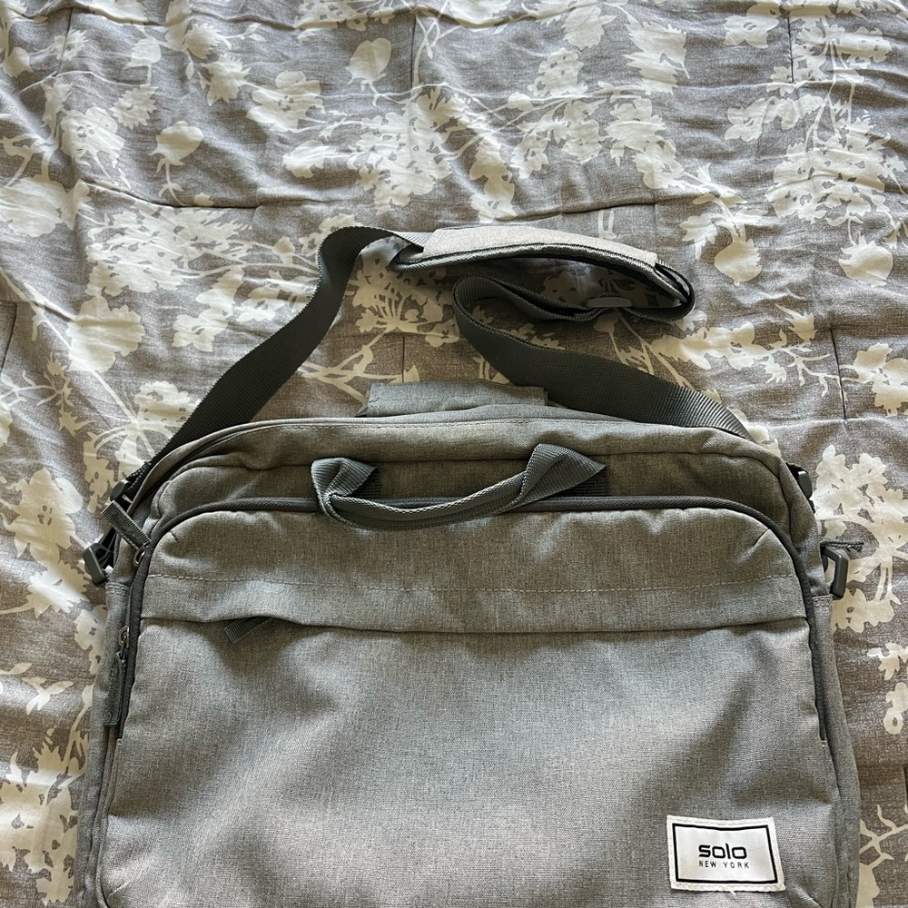 Gray Men's Messenger Bag